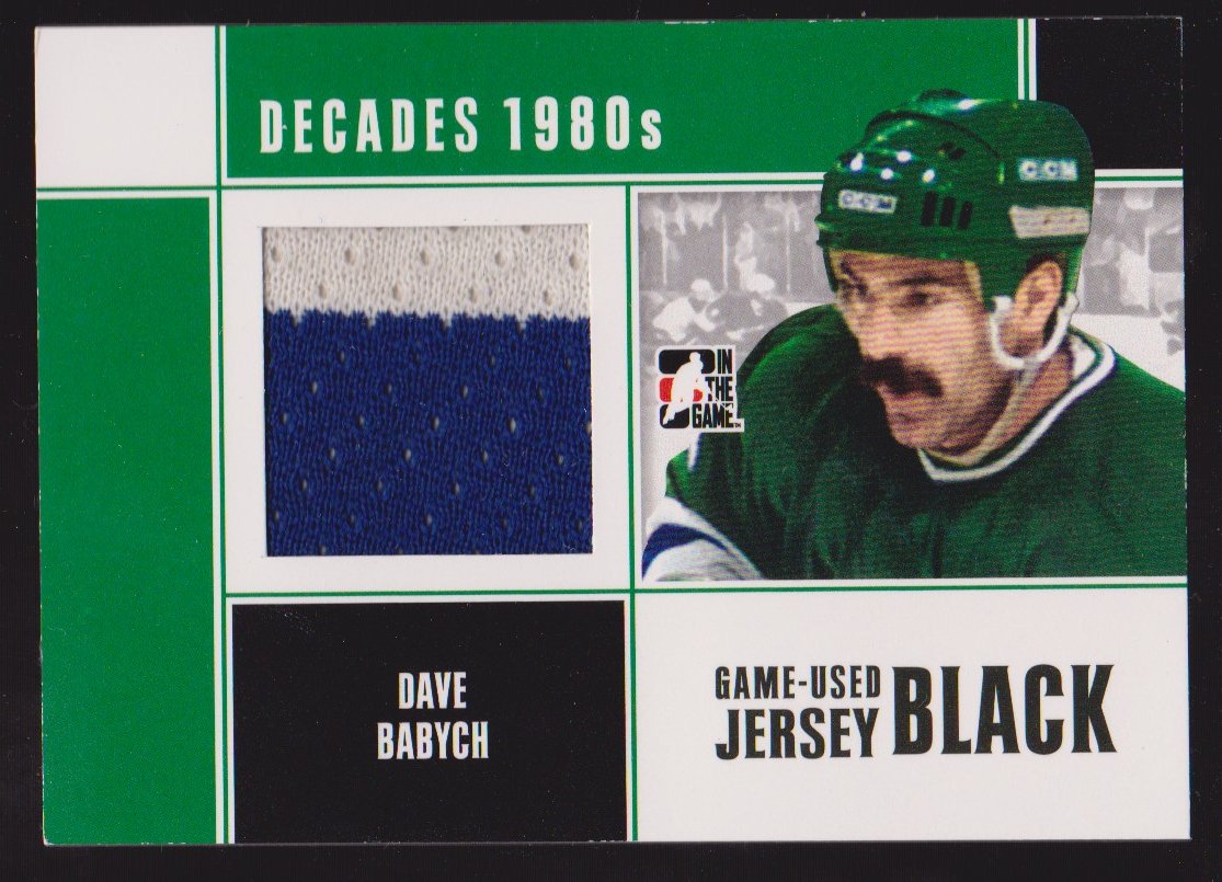 (image for) 2010-11 ITG Decades 1980s Jerseys Black #M20 Dave Babych